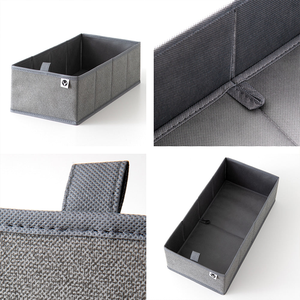 Grau melierte Organizer mit Grifflasche für die IKEA Hemnes Kommode.