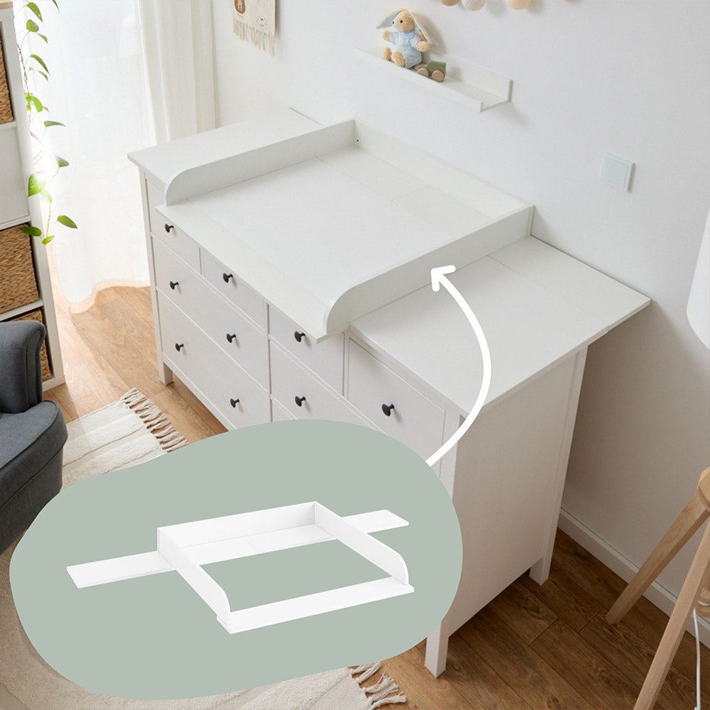 Einzelansicht Hemnes Wickelaufsatz für die große IKEA Kommode mit 160 cm Breite.