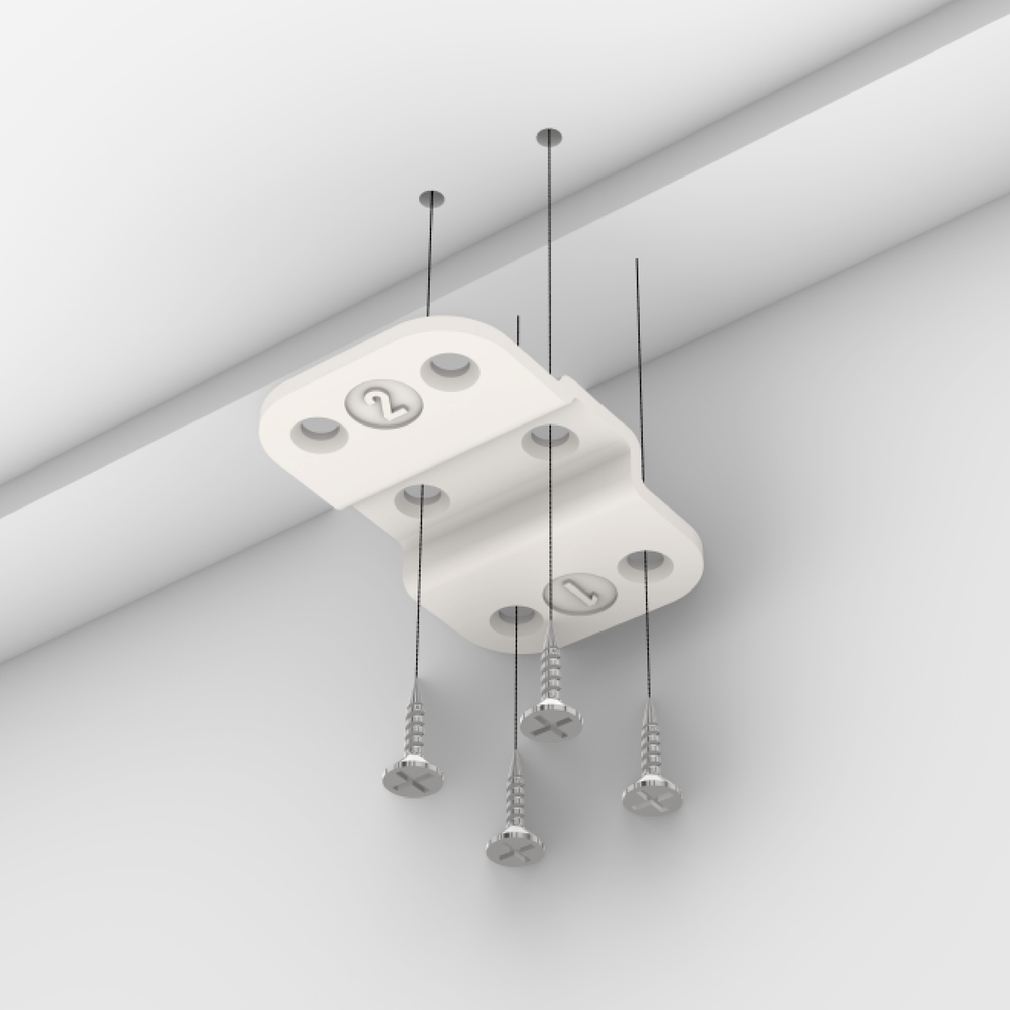 Ein Besfestigungsstück für den Hemnes und Malm Wickelaufsatz.