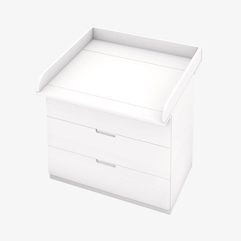 Wickelaufsatz in weiß für die Ikea Nordli Kommode