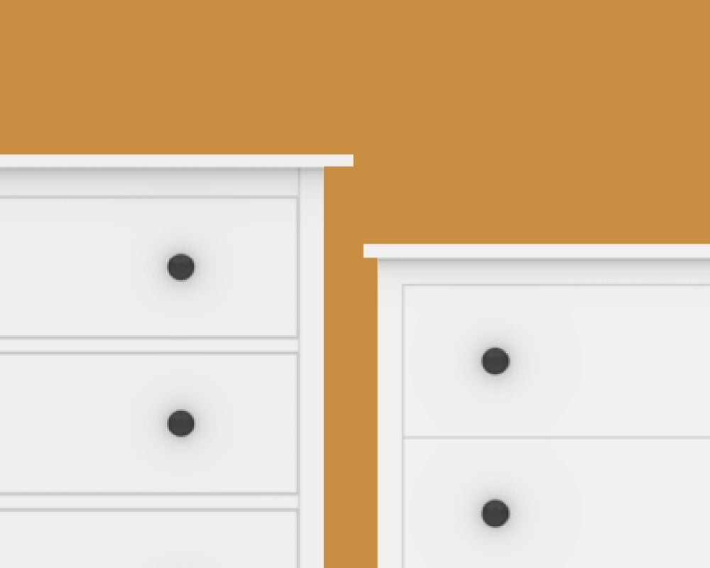 IKEA Hemnes und IKEA Koppang Kommode nebeneinander im Vergleich